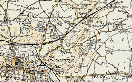 Old map of Welshwood Park in 1898-1899