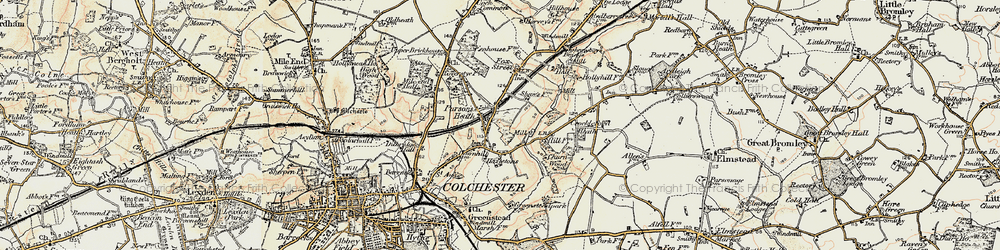 Old map of Welshwood Park in 1898-1899