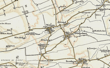 Old map of Welton in 1902-1903