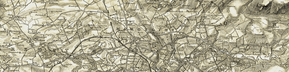 Old map of Welton in 1905