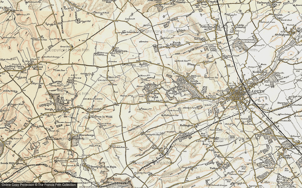 Old Map of Welton le Wold, 1903 in 1903