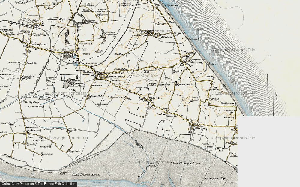 Old Map of Welwick, 1903-1908 in 1903-1908