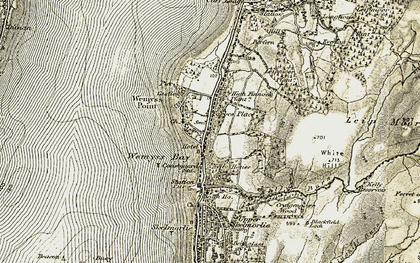Old map of Wemyss Bay in 1905-1906
