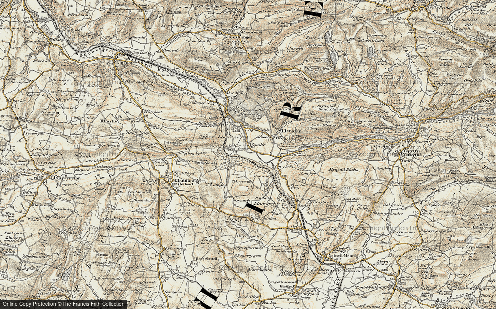 Old Map of Wenallt, 1901-1903 in 1901-1903