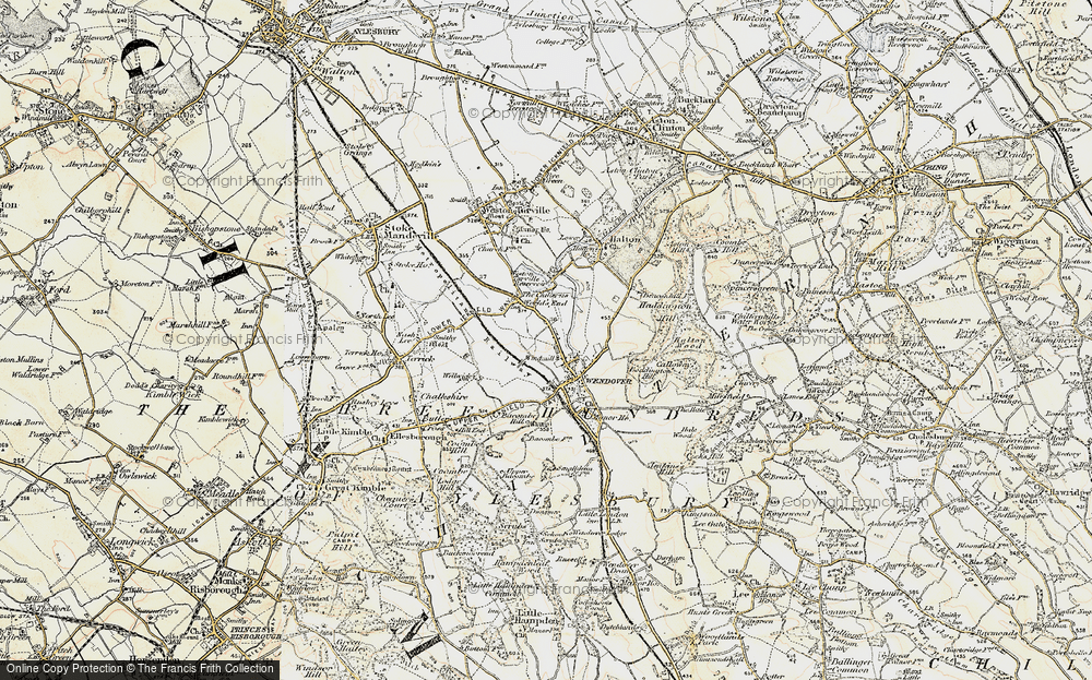Old Map of Wendover, 1898 in 1898