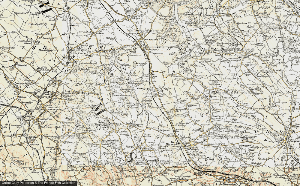 Old Map of Wendover Dean, 1897-1898 in 1897-1898