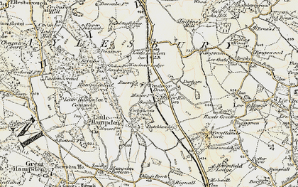 Old map of Wendover Dean in 1897-1898