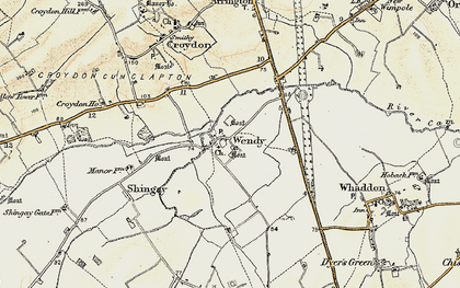 Old map of Wendy in 1899-1901