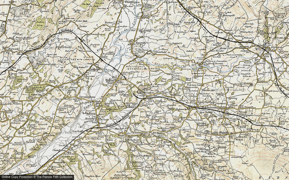 Old Map of Historic Map covering Bull Bank in 1903-1904