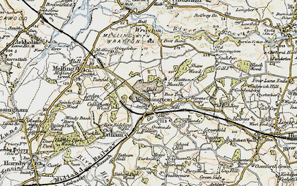 Old map of Wennington in 1903-1904