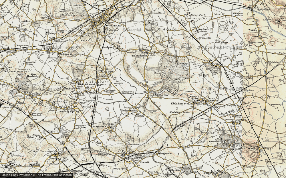Old Map of Wentbridge, 1903 in 1903