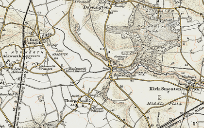 Old map of Wentbridge in 1903