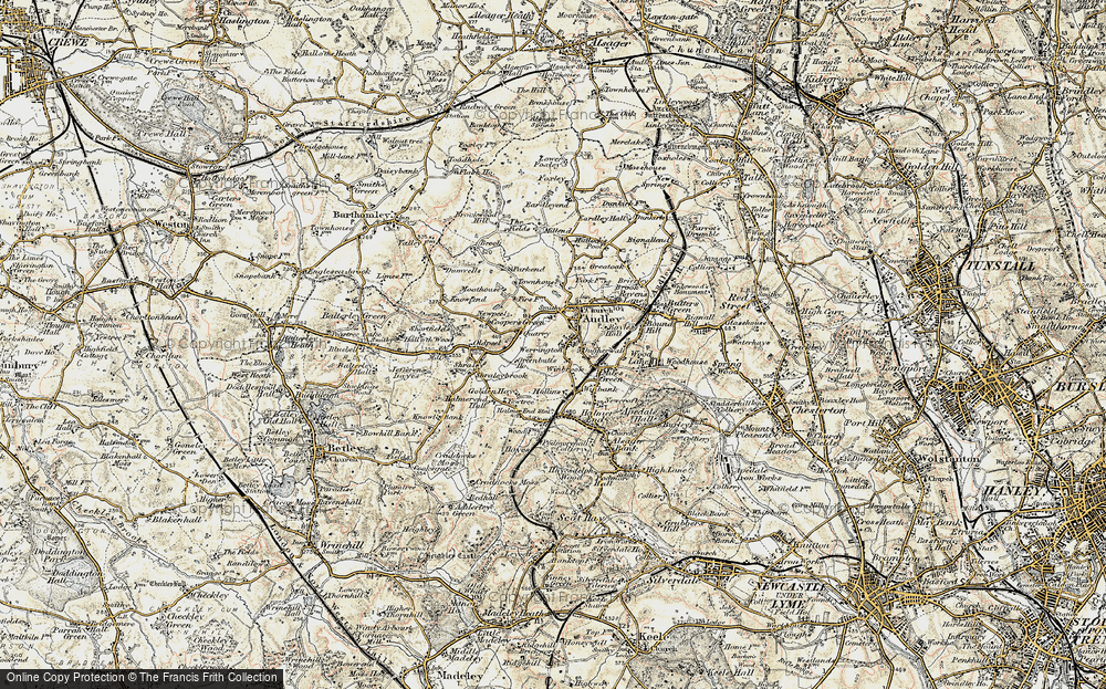 Old Map of Wereton, 1902 in 1902