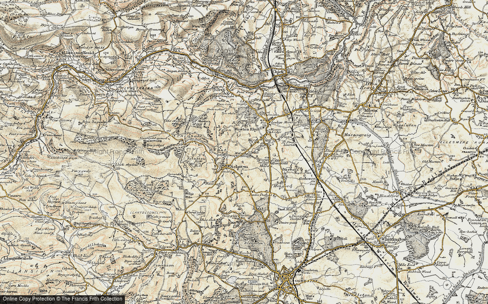 Old Map of Wern, 1902-1903 in 1902-1903