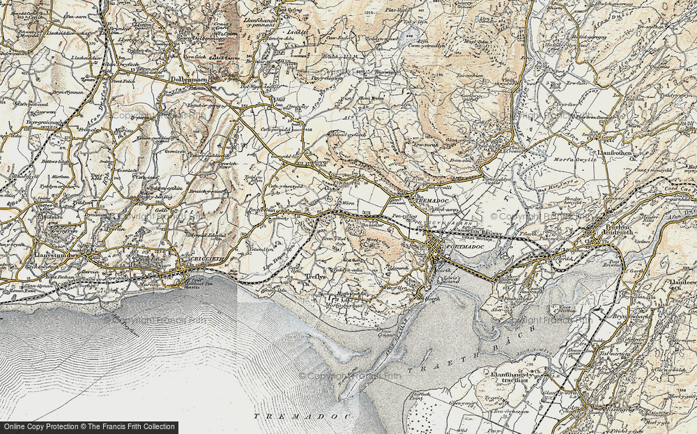 Old Map of Wern, 1903 in 1903