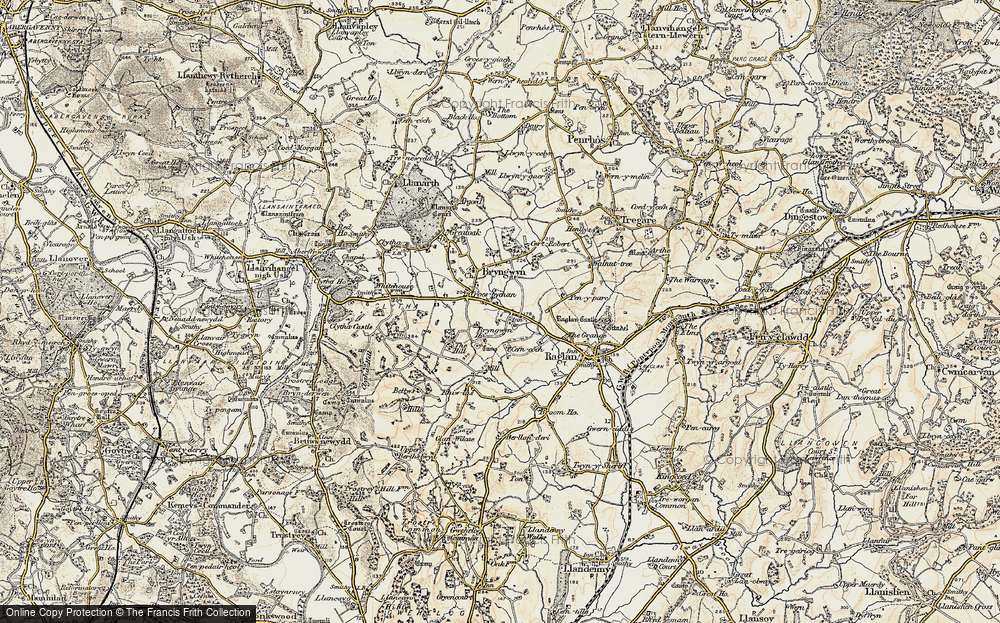 Old Map of Wern-y-cwrt, 1899-1900 in 1899-1900