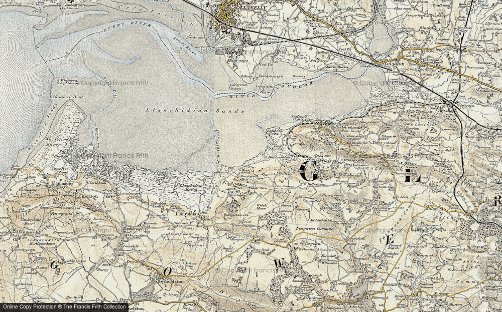 Old Map of Wernffrwd, 1900-1901 in 1900-1901