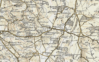 Old map of Werrington in 1902