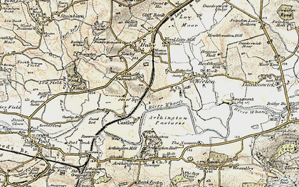 Old map of Arthington Hall in 1903-1904
