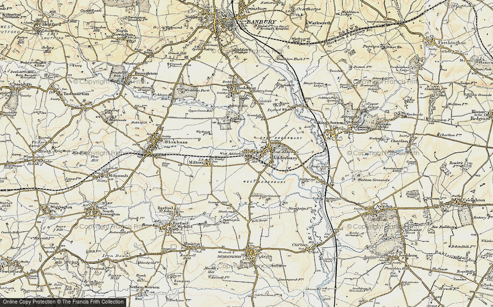 Old Map of West Adderbury, 1898-1901 in 1898-1901