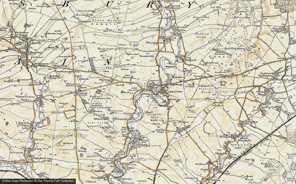 Old Map of West Amesbury, 1897-1899 in 1897-1899