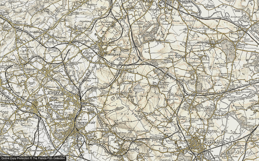 Old Map of West Ardsley, 1903 in 1903