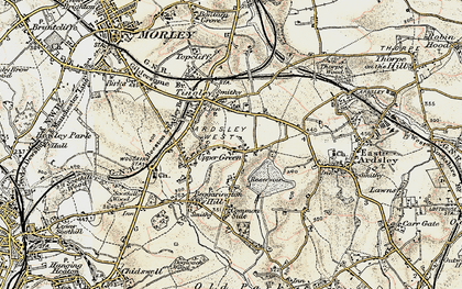 Old map of West Ardsley in 1903