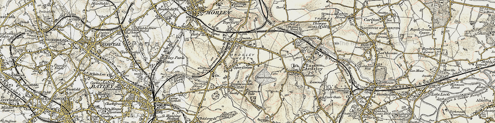 Old map of West Ardsley in 1903