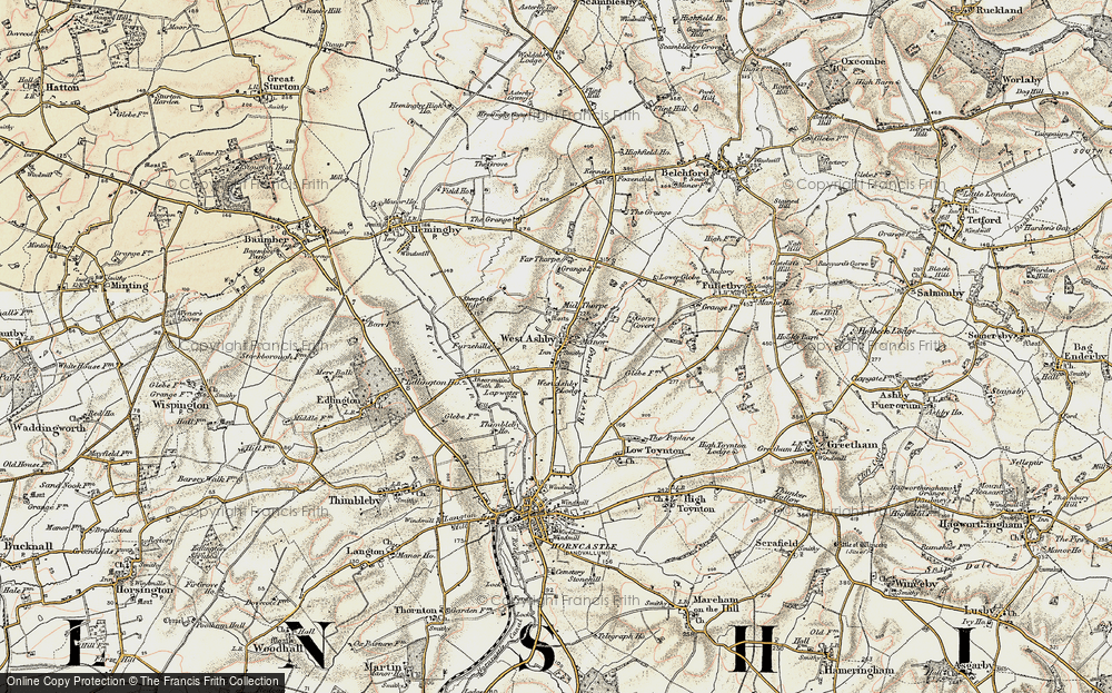 Old Map of West Ashby, 1902-1903 in 1902-1903