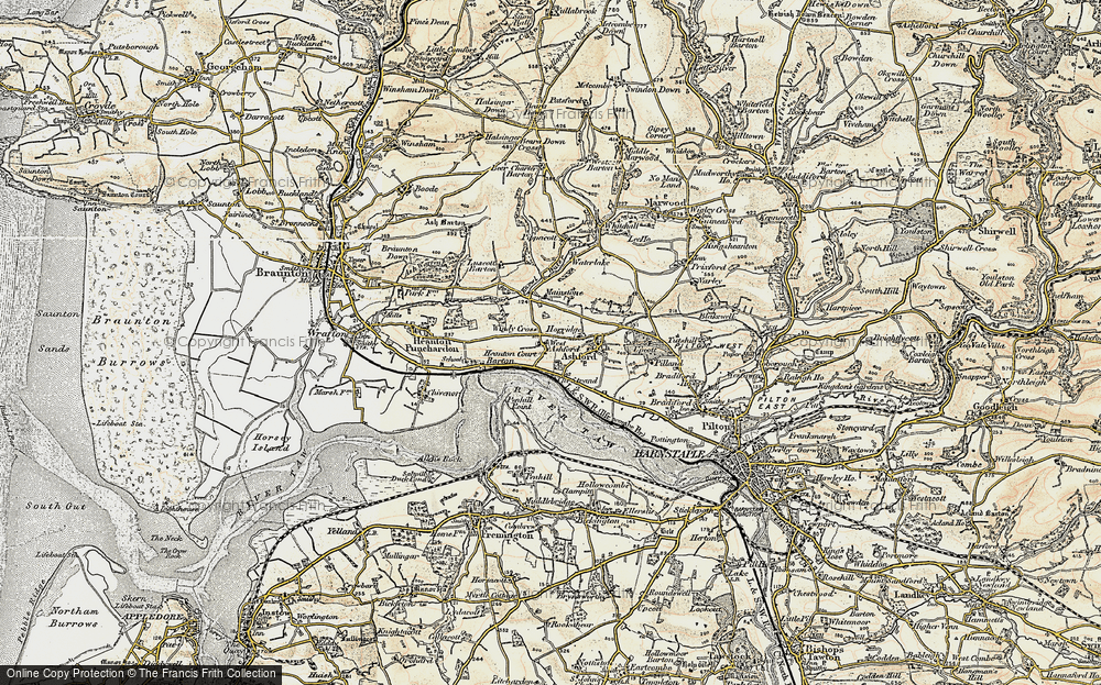 Old Map of West Ashford, 1900 in 1900