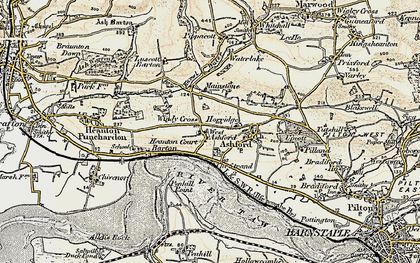 Old map of West Ashford in 1900
