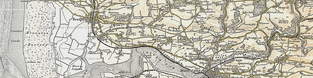 Old map of West Ashford in 1900