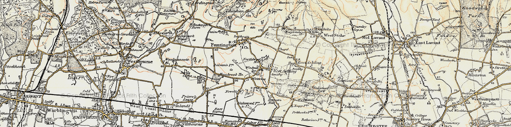 Old map of West Ashling in 1897-1899