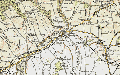 Old map of West Ayton in 1903-1904