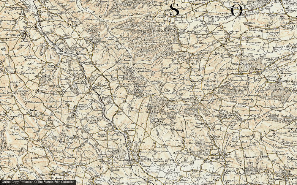 Old Map of West Bagborough, 1898-1900 in 1898-1900