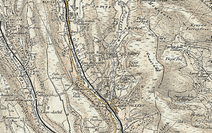 Old map of West Bank in 1899-1900