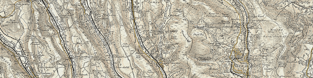 Old map of West Bank in 1899-1900