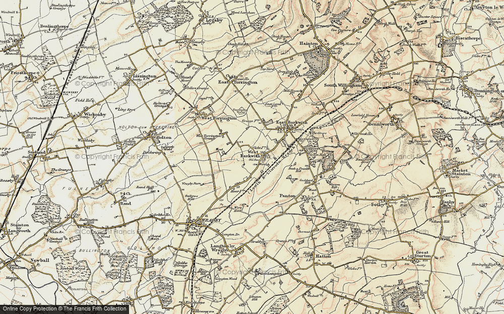 Old Map of West Barkwith, 1902-1903 in 1902-1903