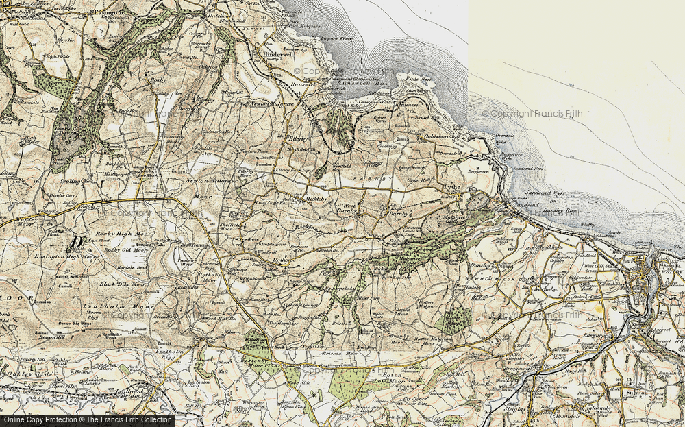 Old Map of Historic Map covering Alder Park in 1903-1904