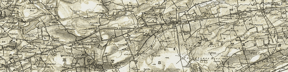 Old map of Blairmuckhole in 1904-1905