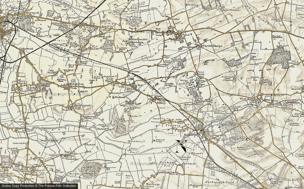 Old Map of West Bilney, 1901-1902 in 1901-1902