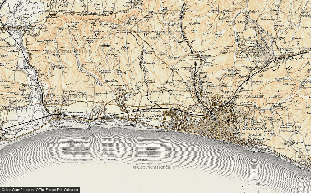 Old Map of West Blatchington, 1898 in 1898