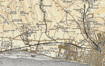 Old map of West Blatchington in 1898