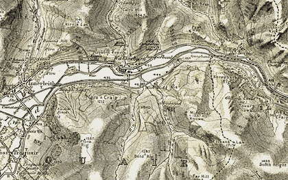 Old map of Bold Burn in 1903-1904