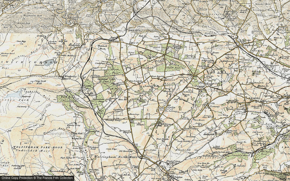 Old Map of West Butsfield, 1901-1904 in 1901-1904