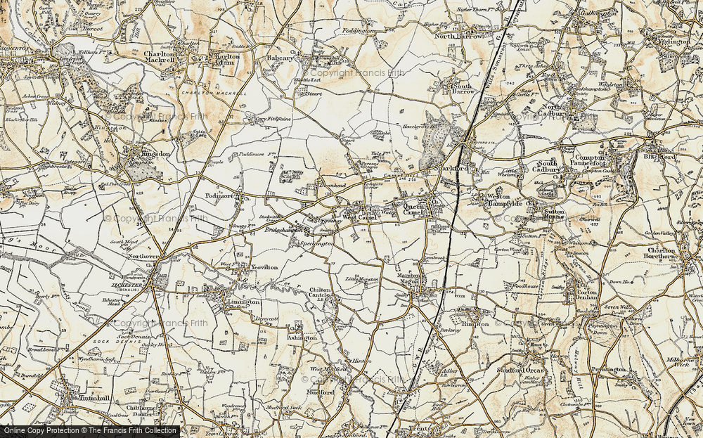 Old Map of West Camel, 1899 in 1899