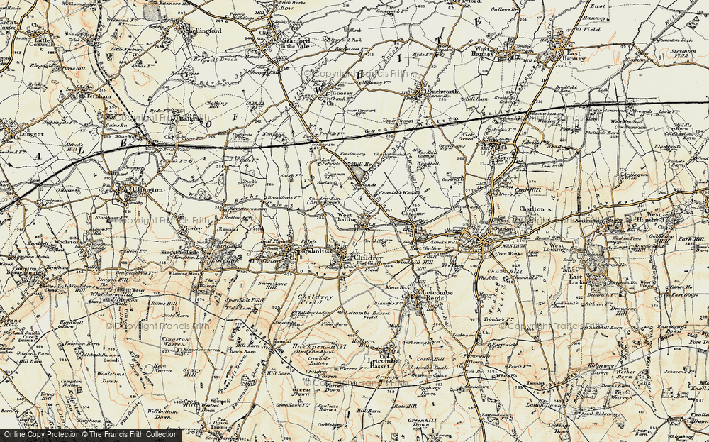 Old Map of West Challow, 1897-1899 in 1897-1899