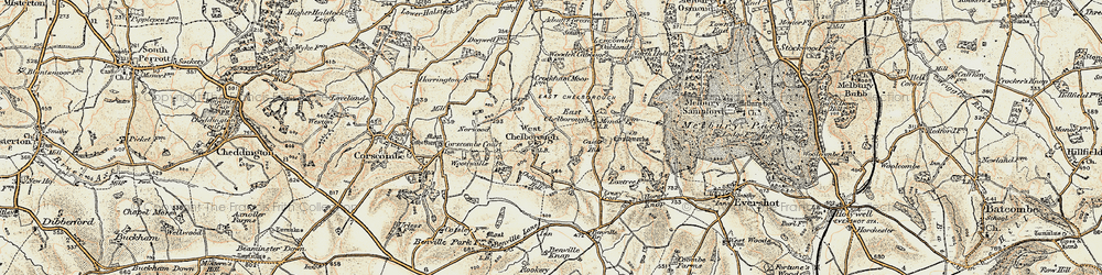 Old map of West Chelborough in 1899