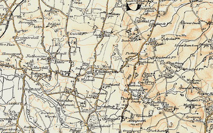 Old map of West Chiltington in 1898