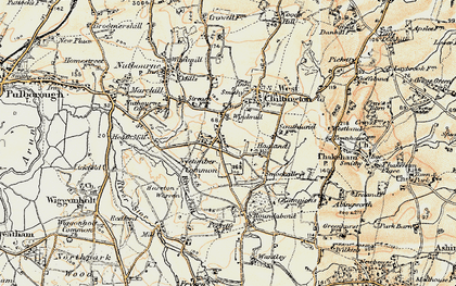 Old map of West Chiltington Common in 1897-1900
